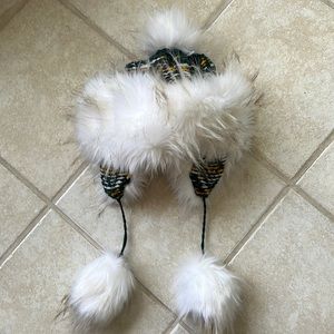 Go Pack Go! Furry green and gold hat